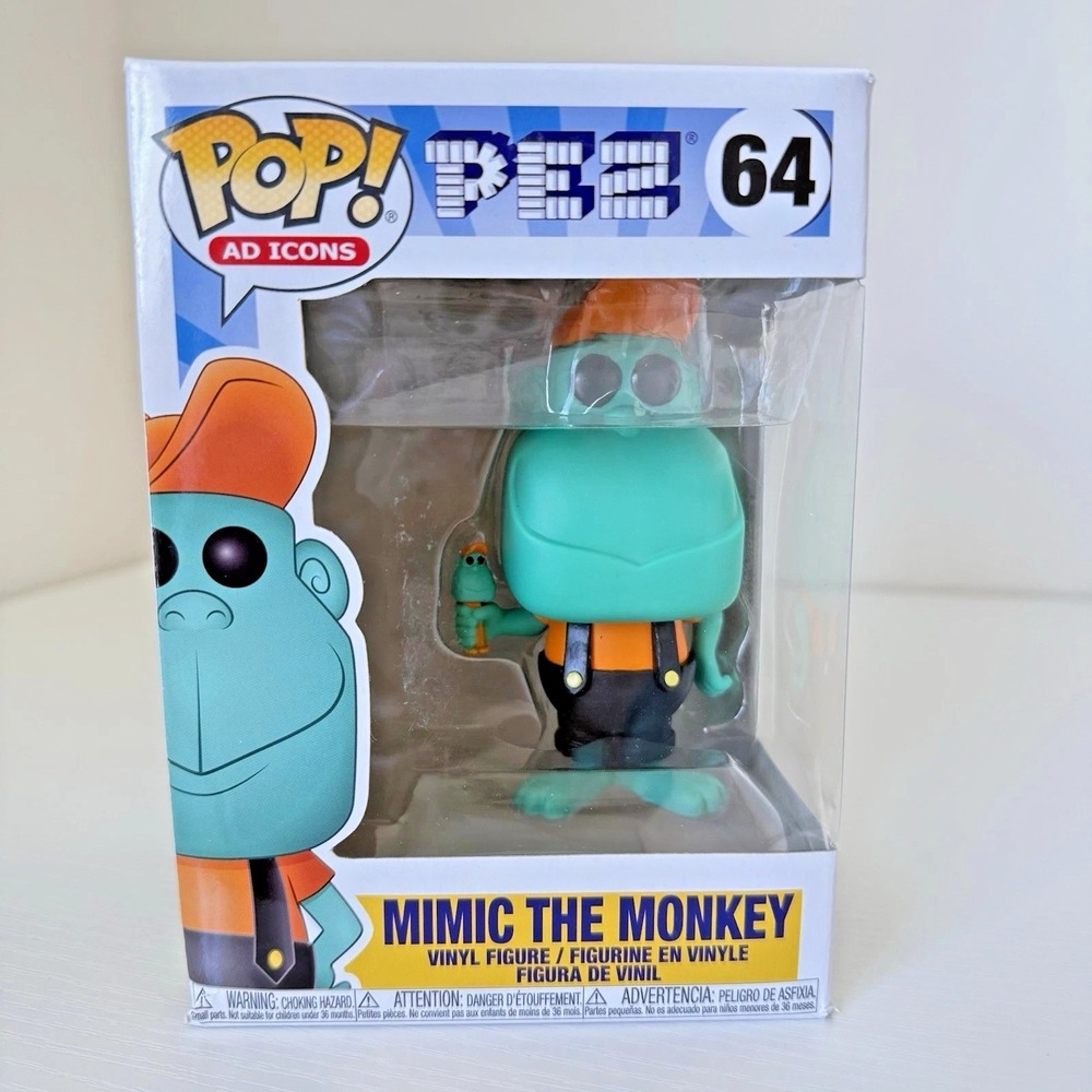 Mimic the Monkey 64 Funko Pop Ad Icons PEZ Mascot Vinyl Figure Vaulted New Rare